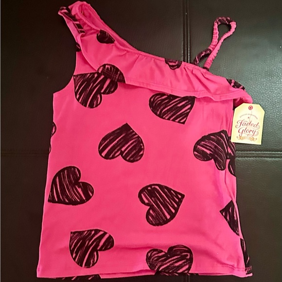 Faded Glory One Shoulder Top NWT Small - Picture 2 of 6